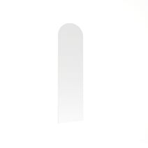 Vitre mobile pare baignoire verre trempé 6mm 34x135,6cm effet givré transparent - INVENTIV