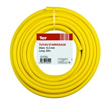 Tuyau d'arrosage PVC 12,5mm 20m jaune - 1ER