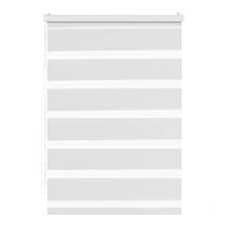 Store enrouleur Jour/Nuit sans perçage blanc 45x185cm - INVENTIV