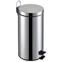 Poubelle de cuisine à pédale chromé 30 L - 1ER