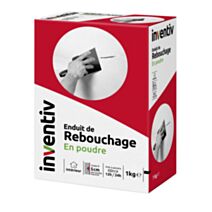 Enduit de rebouchage poudre 1kg blanc - 1ER