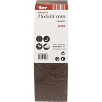 Bandes sans fin abrasif 75x533mm grain 120 - 1ER