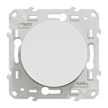 Poussoir lumineux Odace blanc LED bleue 10A - SCHNEIDER ELECTRIC
