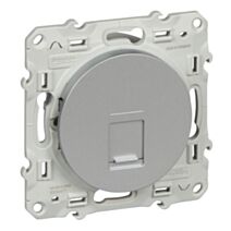 Prise RJ45 Odace aluminium - SCHNEIDER ELECTRIC
