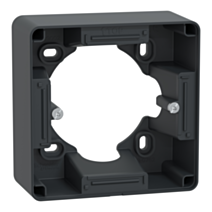 Boîte support pour montage saillie 36mm Ovalis anthracite - SCHNEIDER ELECTRIC