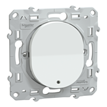 Interrupteur va-et-vient lumineux à assembler Ovalis blanc - SCHNEIDER ELECTRIC