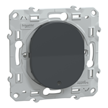 Interrupteur lumineux à assembler Ovalis anthracite - SCHNEIDER ELECTRIC