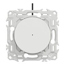 Interrupteur va-et-vient ou poussoir lumineux LED verte blanc craie - SCHNEIDER ELECTRIC