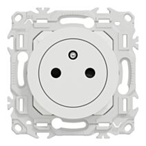 Prise 2P+T affleurante blanc craie - SCHNEIDER ELECTRIC