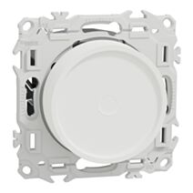 Variateur de lumière universel 2 ou 3 fils rotatif blanc craie - SCHNEIDER ELECTRIC