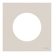 Plaque de finition 1 poste Beige sable - SCHNEIDER ELECTRIC