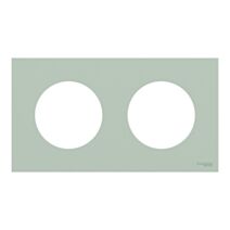 Plaque de finition 2 postes Vert jade - SCHNEIDER ELECTRIC