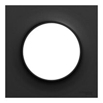 Plaque de finition Odace Origine 1 poste noir - SCHNEIDER ELECTRIC