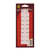 TAQUETS D'ASSEMBLAGE BLANC x 32 pièces