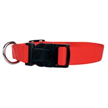 COLLIER NYLON 25/35 CM ROUGE