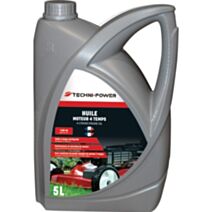 Huile 4 temps motoculture 15w40 5L - TECHNI POWER