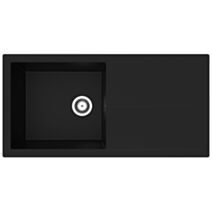 Evier 1 bac 100x50cm Nali noir - DIADEM