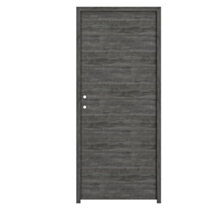 Bloc porte mélaminé anthracite PG 73cm - BALLAY