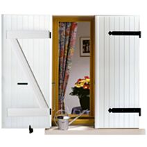 Volet en kit PVC blanc 158x62cm Ep.24mm