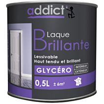 Peinture laque brillante 0.5 l blanc cassé