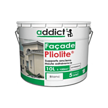 Peinture façade Pliolite 10L blanc ADDICT