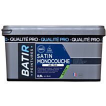 Peinture satin monocouche as750 2.5 l blanc