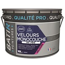 Peinture velours mono av750 10 l blanc