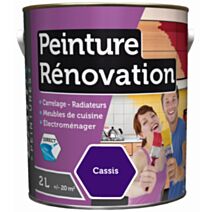 Peinture rénovation satin 2 l cassis