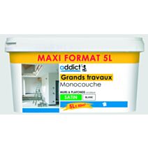 Peinture grands travaux 5 l blanc satin