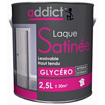 Peinture laque satinée 2.5 l castor