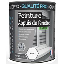 Peinture appuis de fenêtre blanc 0,750 l