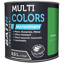 Peinture multi colors mat poudre 0.5 l vert oasis