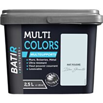 Peinture multi colors mat poudre 2.5 l bleu granite