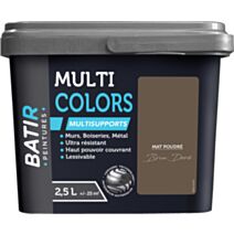 Peinture multi colors mat poudre 2.5 l brun doré