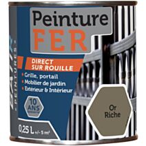 Peinture fer 0,250 l or riche