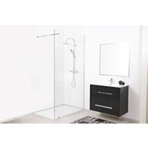 Receveur de douche à poser Bull 80x120x4cm Résine SMC Blanc