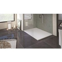 Receveur de douche à poser Nola 3 80x100x3cm Résine Blanc Découpable - ONDEE