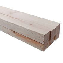 6 tasseaux sapin brut 38x38mm
