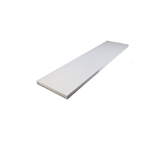 Tablette mélaminée blanche 200x50x1,6cm