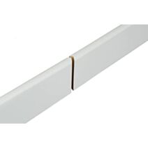 Plinthe MDF à fixer 200x7x1cm blanc