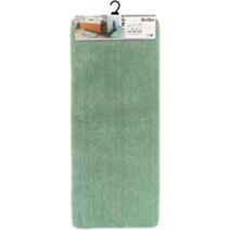 Tapis microfibre double vasque 50 x 120 cm vert amande - TENDANCE