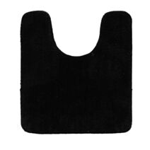 Tapis contour WC 45x50cm noir - TENDANCE