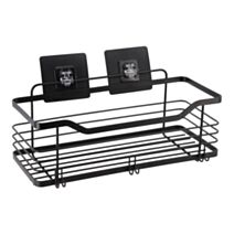 Panier rectangulaire métal noir mat 15,5cm - TENDANCE