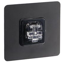 Carte adhésive PVC + crochet Noir Mat 0,10cm - TENDANCE