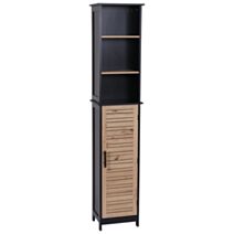 Colonne de rangement Bergen MDF porte bois naturel 173cm - TENDANCE