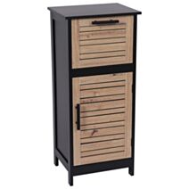 Meuble bas Bergen MDF 83x30x30cm Noir - TENDANCE