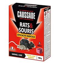 Appât Rats/Souris blocs efficacité radicale 6x30gr - CAUSSADE