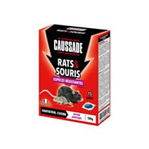Pat'appât souricide raticide espèces résistantes 15x10gr - CAUSSADE