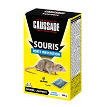 Souricide céréales forte infestation 5x20gr - CAUSSADE 