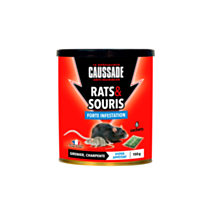 Traitement anti-nuisible céréales forte infestation rats&souris 150gr - CAUSSADE
